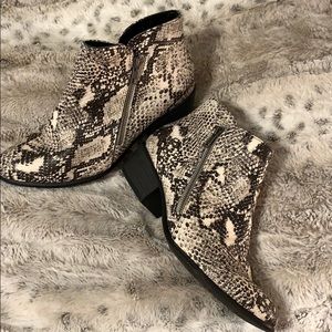 Snake skin boots